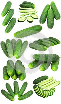 Sampler of cucumbers