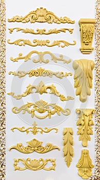 Samples of column decoration
