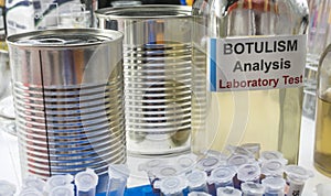 Samples contaminated by Clostridium botulinum toxin that causes botulism in humans, laboratory research