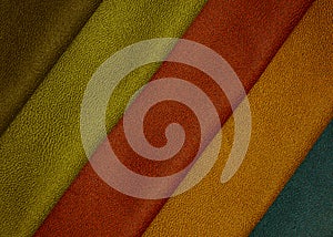 Samples of skin in different colors