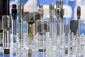 samples of various milling cutters and drills for industry