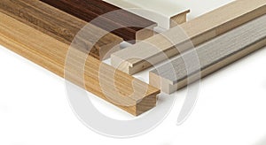 Samples of wooden molding