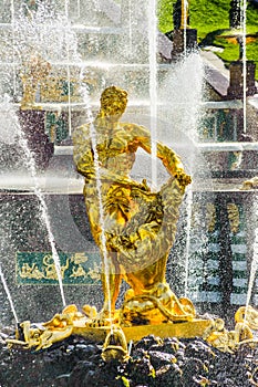 Samson fountain in Petergof, St Petersburg