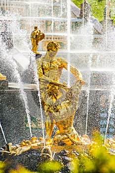 Samson fountain in Petergof, St Petersburg
