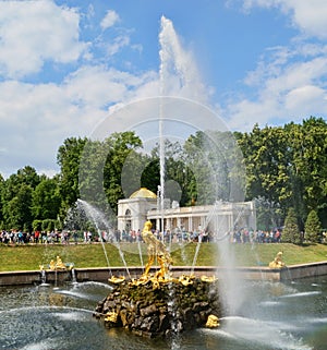 Samson fountain in Peterhof