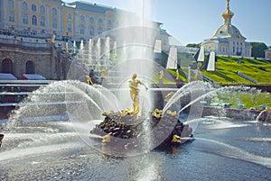 Samson Fountain in Peterhof Palace