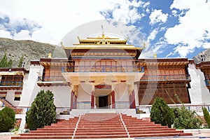 Samstanling Monastery in Nubra valley, Ladakh, India photo