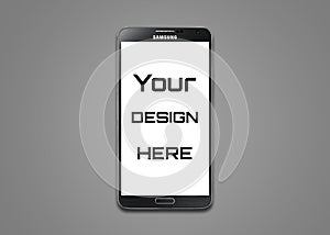 High Quality Mobile mockup Samsung Galaxy Note 3 Mockup