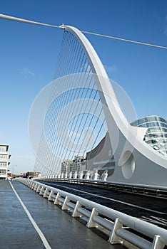 The Samuel Beckett Bridge in Dublin