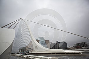 Samuel Beckett Bridge in Dublin Ireland