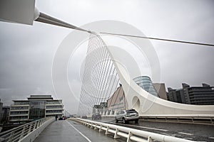 Samuel Beckett Bridge in Dublin Ireland