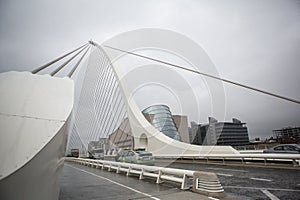 Samuel Beckett Bridge in Dublin Ireland