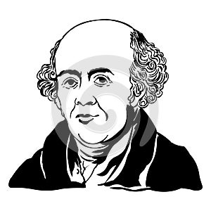 Samuel Hahnemann. Vector illustration of Samuel Hahnemann.