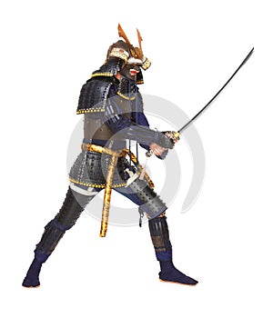 Samurai in armor