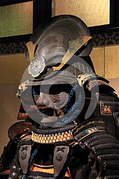 Samurai armor. Armor of Japanese warlord