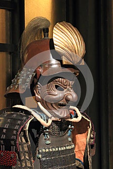 Samurai armor. Kabuto and mempo