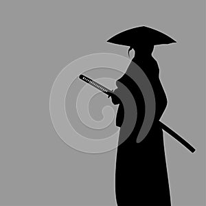Samurai silhouette