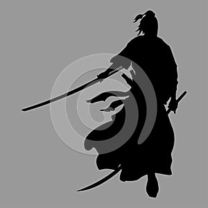 Samurai silhouette