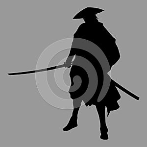 Samurai silhouette