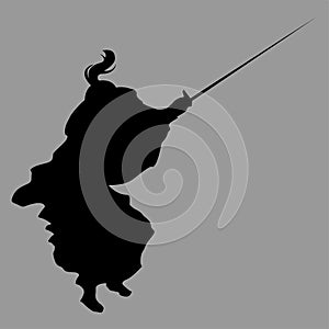 Samurai silhouette