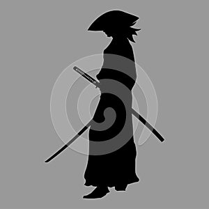 Samurai silhouette