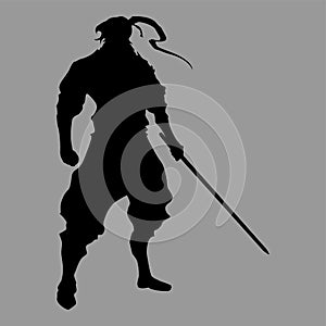 Samurai silhouette