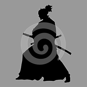 Samurai silhouette