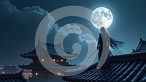 Samurai Under the Moonlight