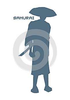 Samurai warrior illustration