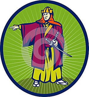 Samurai warrior katana sword