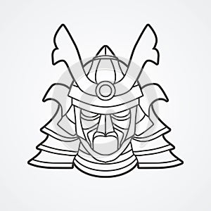 Samurai warrior mask