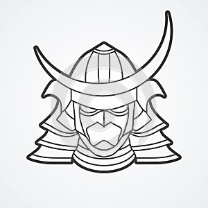 Samurai warrior mask