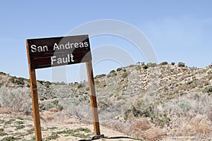 San Andreas Fault Sign photo