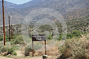 San Andreas Fault Sign photo