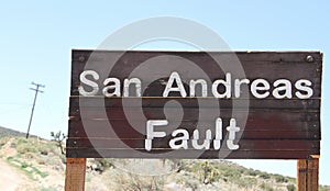 San Andreas Fault Sign photo