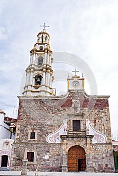 san andres church facade in ajijic