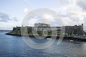 San Anton Castle in La Coruna, Spain