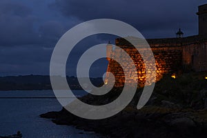 San Anton Castle in La Coruna, Spain