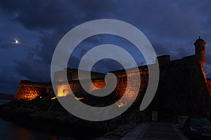 San Anton Castle in La Coruna, Spain