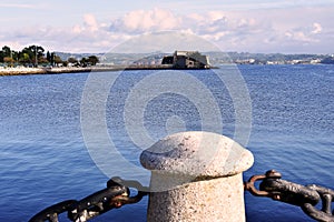 San Anton Castle in La CoruÃ±a, Galicia. Spain.