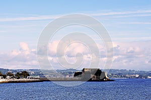 San Anton Castle in La CoruÃ±a, Galicia. Spain. October 8, 2019