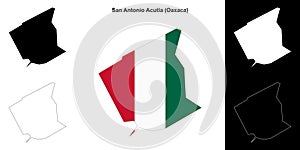 San Antonio Acutla outline map