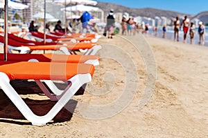 San Antonio Beach in Cullera, Spain