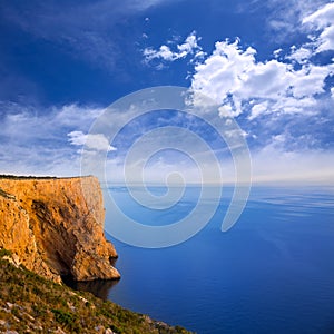 San Antonio Cape high angle view of Mediterranean Sea