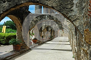 San Antonio Mission San Jose arches