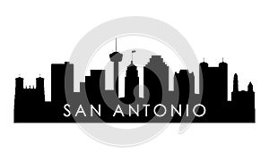 San Antonio skyline silhouette.