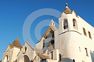 San Antonio trullo church in Alberobello, Italy