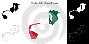 San Bartolo Soyaltepec outline map