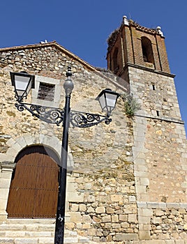 San Bartolome church in La Coronada, Badajoz - Spain photo