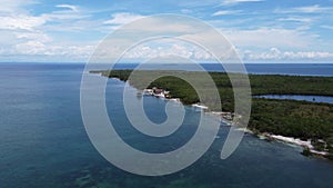 San Bernardo Archipelago, aerial landscapes over the sea in Colombia